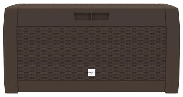 Vrtna kutija za pohranu smeđa 119 x 48 x 60 cm polipropilen - Smeđa 310 l Smeđa 310 l
