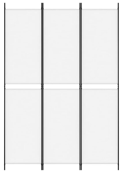 Paravan - Sobna pregrada s 3 panela bijela 150 x 220 cm od tkanine - Bijela 150 x 220 cm 1 1