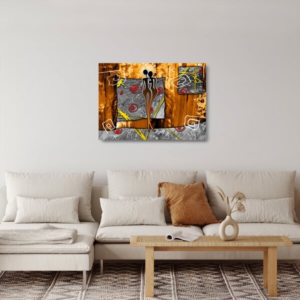 Staklena slika antičke slike (70x50 cm)