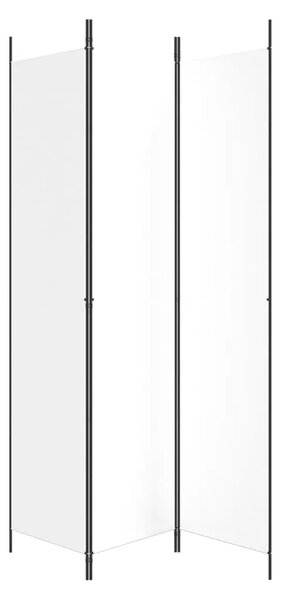 Paravan - Sobna pregrada s 3 panela bijela 150 x 220 cm od tkanine - Bijela 150 x 220 cm 1 1