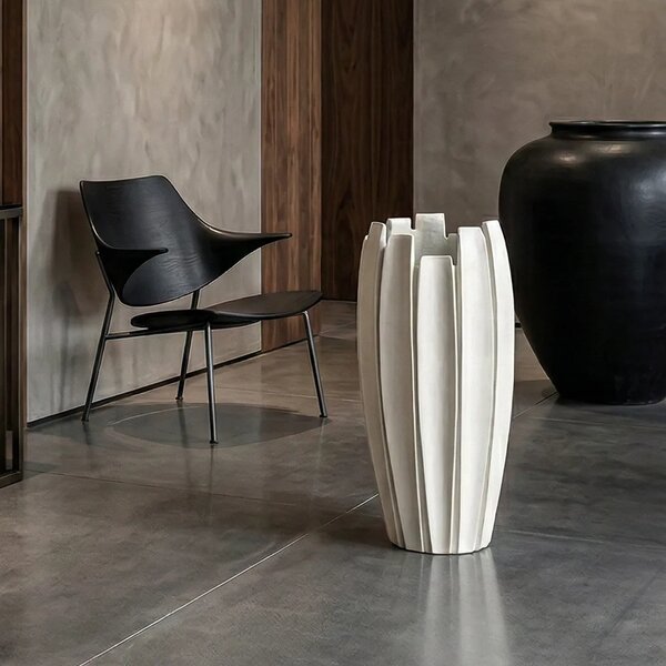 Ukrasna posuda Linea 35 × 65 cm Beige - krem - 51 - 70 cm - Fiberglass - 31 do 50cm