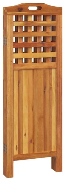 Paravan - Sobna pregrada s 4 panela 162x2x115 cm masivno bagremovo drvo - 162 x 2 x 115 cm 1 162 x 2 x 115 cm