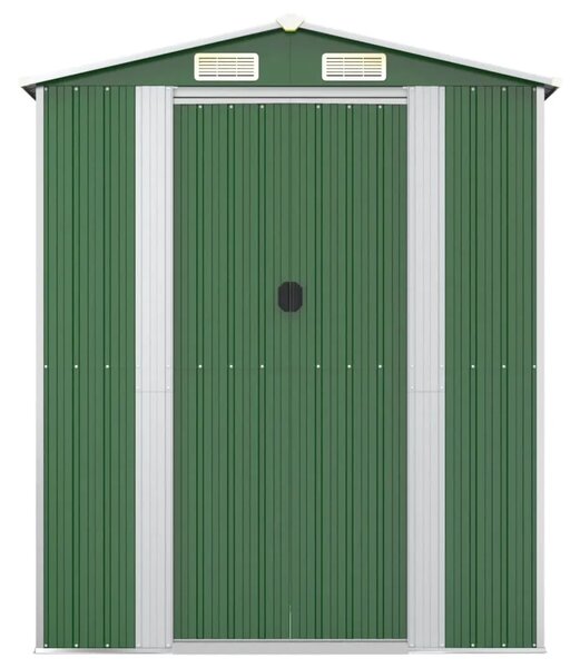 Vrtna kućica - Vrtno spremište zeleno 192 x 357 x 223 cm od pocinčanog čelika - 192 x 357 x 223 cm 1 192 x 357 x 223 cm