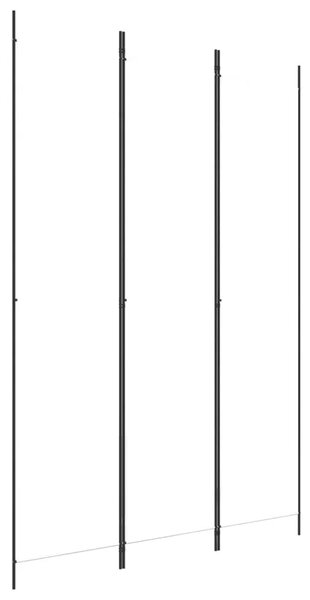 Paravan - Sobna pregrada s 3 panela bijela 150 x 220 cm od tkanine - Bijela 150 x 220 cm 1 1