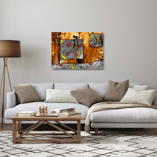 Staklena slika antičke slike (70x50 cm)