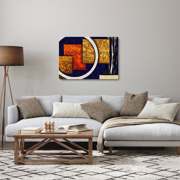 Staklena slika apstrakcije (70x50 cm)