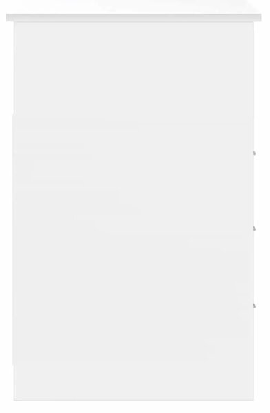 Radni stol s ladicama bijeli 102 x 50 x 76 cm konstruirano drvo - Bijela Bijela