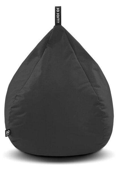 Siva vreća za sjedenje Drop L – So Soft?