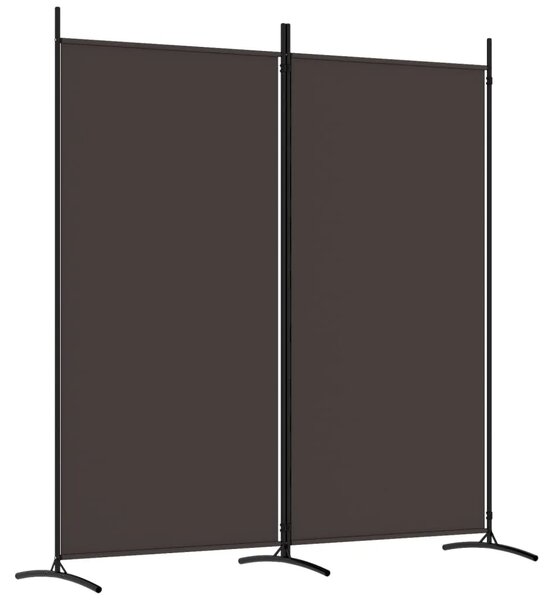 Paravan - Sobna pregrada s 2 panela smeđa 175 x 180 cm od tkanine - Smeđa 175 x 180 cm 1 1