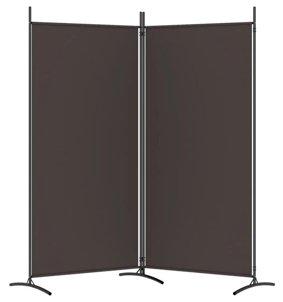 Paravan - Sobna pregrada s 2 panela smeđa 175 x 180 cm od tkanine - Smeđa 175 x 180 cm 1 1