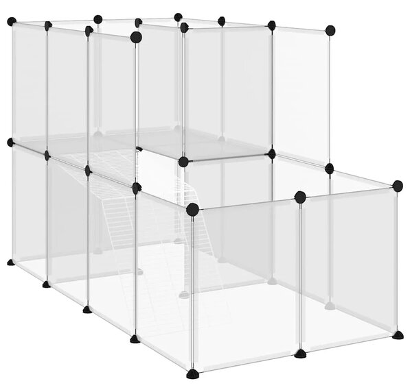 Kavez za male životinje prozirni 142 x 74 x 93 cm PP i čelik - Transparentan Transparentan