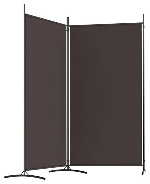 Paravan - Sobna pregrada s 2 panela smeđa 175 x 180 cm od tkanine - Smeđa 175 x 180 cm 1 1