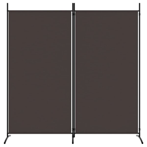 Paravan - Sobna pregrada s 2 panela smeđa 175 x 180 cm od tkanine - Smeđa 175 x 180 cm 1 1