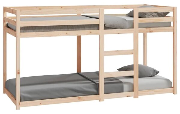 Krevet na kat 80 x 200 cm od masivne borovine - Prirodna 80 x 200 cm Prirodna 80 x 200 cm