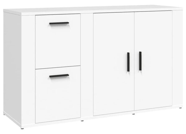 Komoda bijela 100 x 33 x 59 5 cm od konstruiranog drva - Bijela 1 Bijela