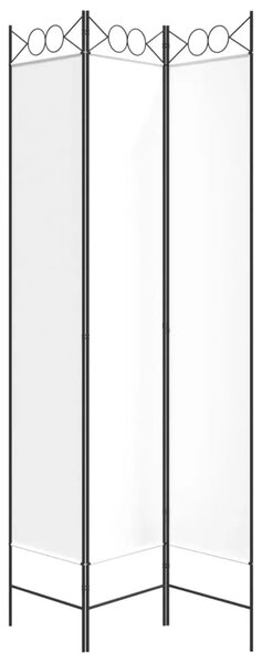 Paravan - Sobna pregrada s 3 panela bijela 120x220 cm od tkanine - Bijela 120 x 220 cm 1 1