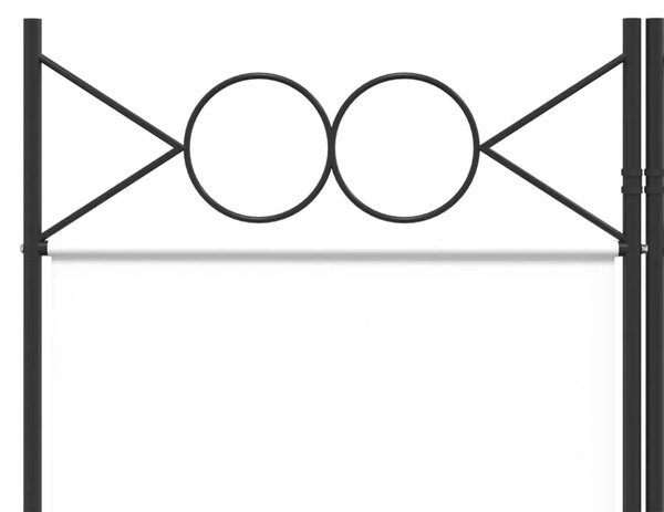 Paravan - Sobna pregrada sa 6 panela bijela 240x220 cm od tkanine - Bijela 240 x 220 cm 1 1