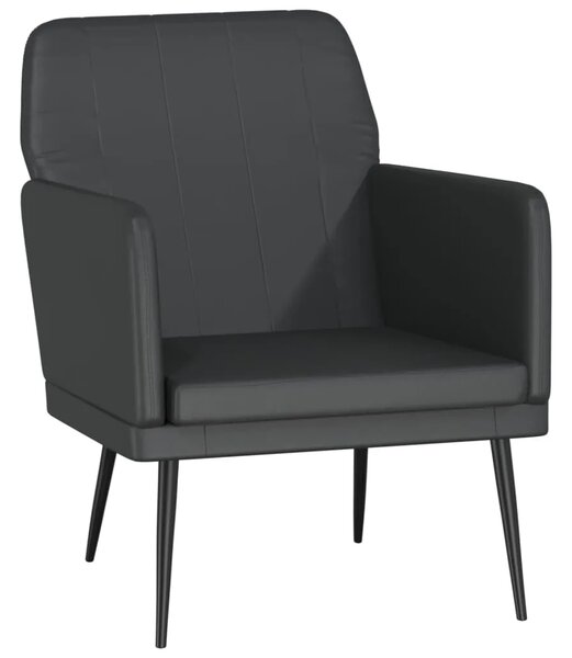 Fotelja crna 61 x 78 x 80 cm od umjetne kože - Crna 1 Crna