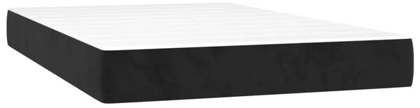 Box spring krevet s madracem crni 120 x 200 cm baršunasti - Crna 120 x 200 cm 35 cm Crna