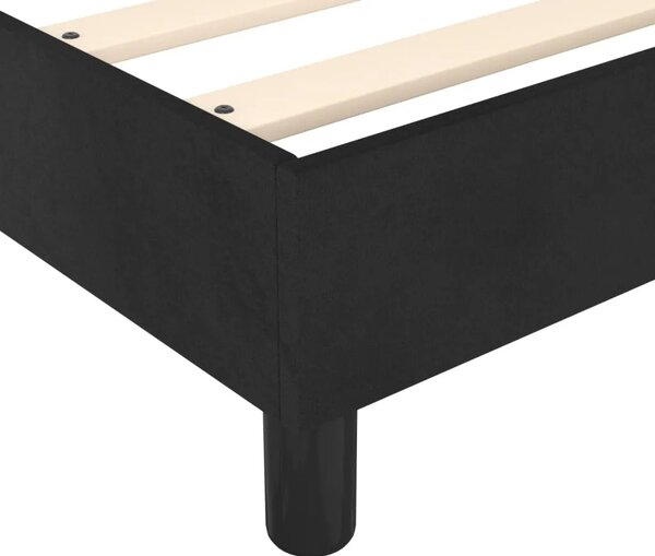 Box spring krevet s madracem crni 120 x 200 cm baršunasti - Crna 120 x 200 cm 35 cm Crna