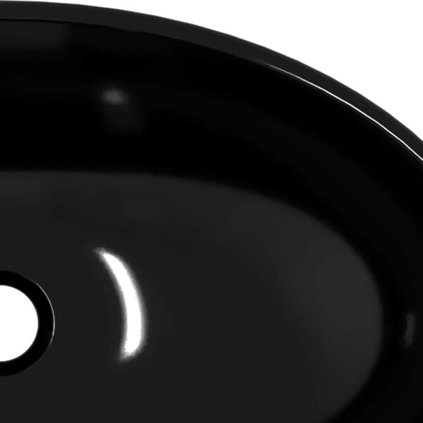 Lavabo - Umivaonik od kaljenog stakla 54 5 x 35 x 15 5 cm crni - Crna Crna