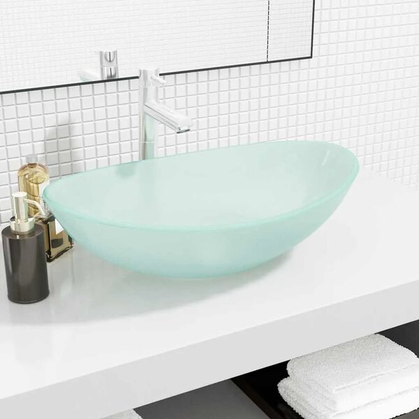 Lavabo - Umivaonik od kaljenog stakla 54 5 x 35 x 15 5 cm matirani - Matirano Matirano