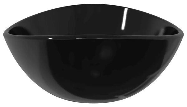 Lavabo - Umivaonik od kaljenog stakla 54 5 x 35 x 15 5 cm crni - Crna Crna