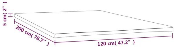 Nadmadrac 120x200x5 cm - 120 x 200 cm 120 x 200 cm