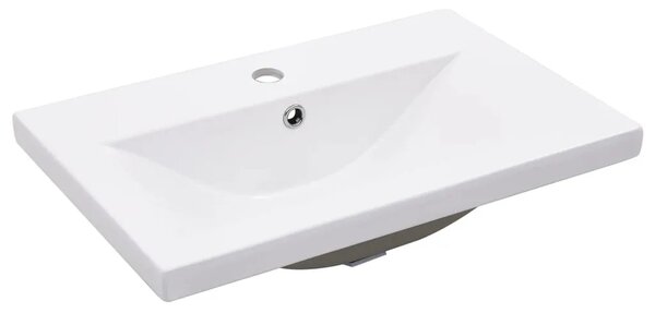 Ormarić s ugrađenim Lavabo - Umivaonikom boja sivog hrasta sonome drveni - Sivi hrast sonoma 60 x 38.5 x 48 cm 1 bez slavine