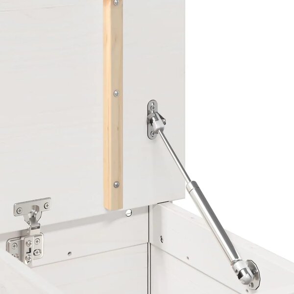 Klupa bijela 110 x 41 x 76 5 cm od masivne borovine - Bijela 110 x 41 x 76.5 cm Bijela 110 x 41 x 76.5 cm