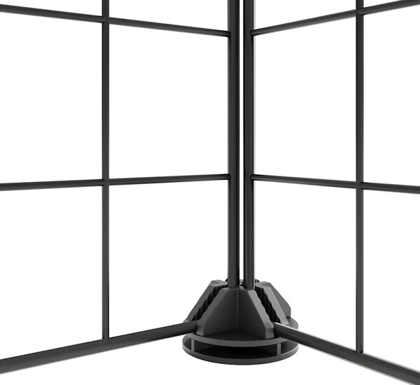 Kavez za ljubimce s 12 panela i vratima crni 70 x 35 x 70 cm čelični - 4.3 x 4.3 cm 12 panela sa vratima 4 3 x 4 3 cm 12 panela