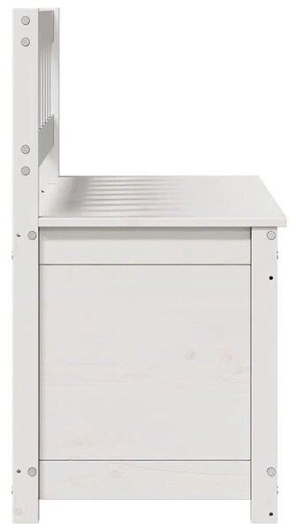 Klupa bijela 110 x 41 x 76 5 cm od masivne borovine - Bijela 110 x 41 x 76.5 cm Bijela 110 x 41 x 76.5 cm