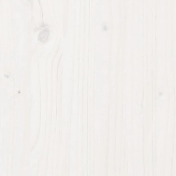 Klupa bijela 110 x 41 x 76 5 cm od masivne borovine - Bijela 110 x 41 x 76.5 cm Bijela 110 x 41 x 76.5 cm