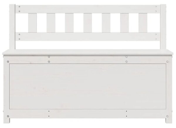 Klupa bijela 110 x 41 x 76 5 cm od masivne borovine - Bijela 110 x 41 x 76.5 cm Bijela 110 x 41 x 76.5 cm