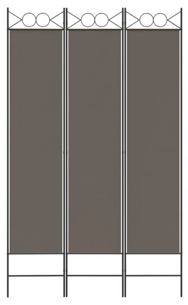Paravan - Sobna pregrada s 3 panela antracit 120 x 200 cm od tkanine - Antracit 120 x 200 cm 1 1
