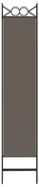 Paravan - Sobna pregrada s 3 panela antracit 120 x 200 cm od tkanine - Antracit 120 x 200 cm 1 1