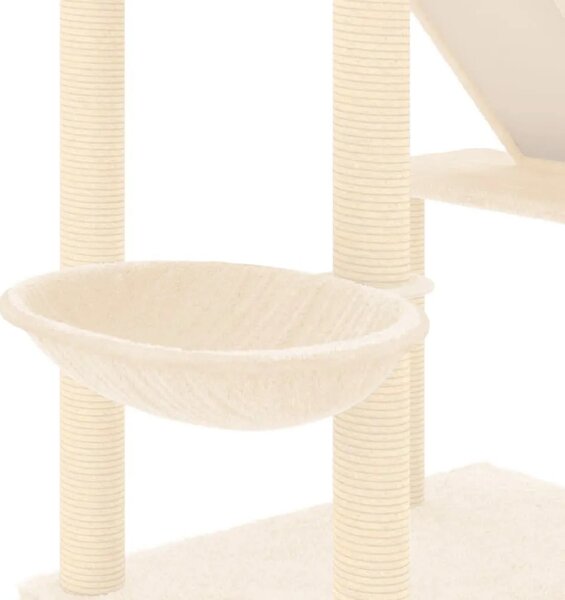 Penjalica za mačke - Kuća za mačke - Grebalica od poda do stropa krem 277 - 303 cm - Krema Krema