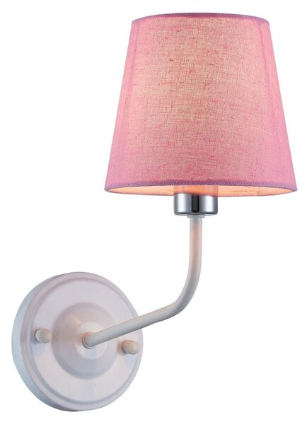 Zidna lampa YORK 1xE14/60W/230V ružičasta/bijela