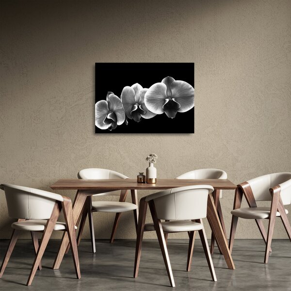 Staklena slika cvijeta orhideje (70x50 cm)