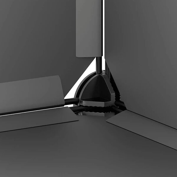 Kavez za male životinje crni 142 x 74 x 93 cm PP i čelik - Crna Crna