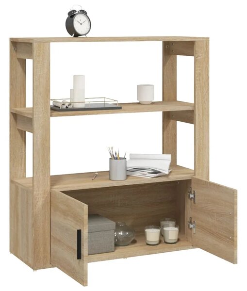 Komoda boja hrasta sonome 80x30x90 cm konstruirano drvo - sonoma hrast 1 Sonoma hrast