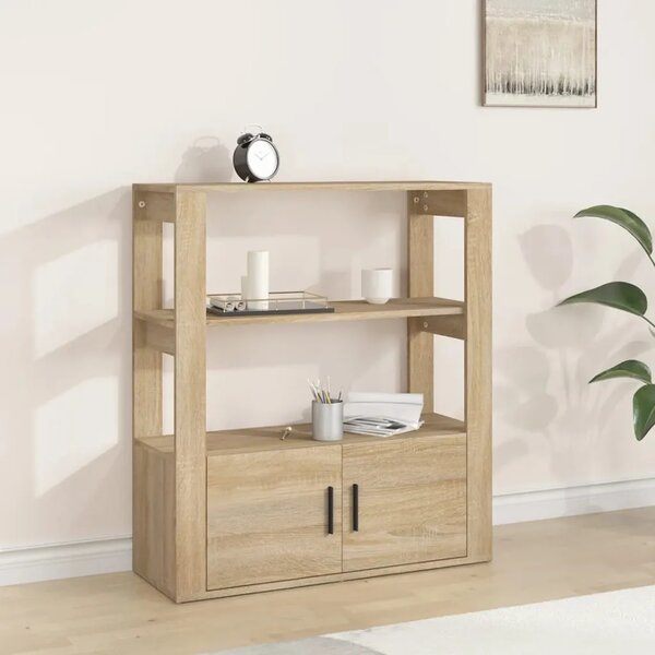 Komoda boja hrasta sonome 80x30x90 cm konstruirano drvo - sonoma hrast 1 Sonoma hrast