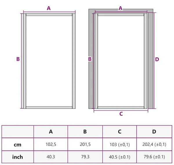 Unutarnja vrata 102 5x201 5 cm Bijela od mat stakla i aluminija - Bijela i mutna 102.5 x 201.5 cm 1 2 vodoravne šipke