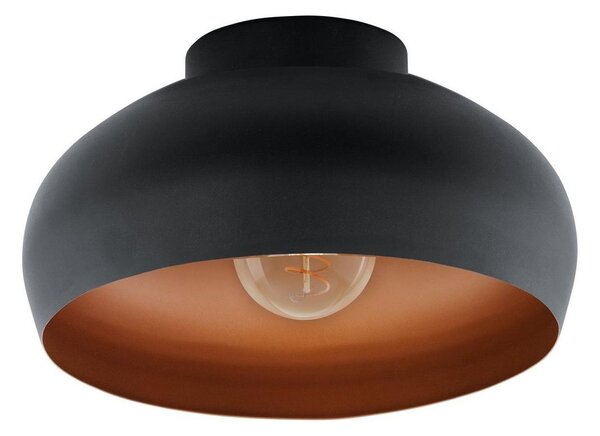 Eglo 900555 - Stropna svjetiljka MOGANO 1xE27/40W/230V crna/bakrena