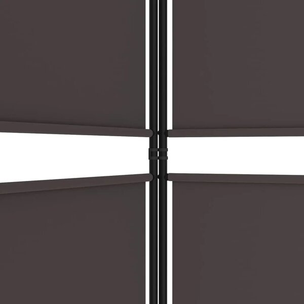 Paravan - Sobna pregrada s 5 panela smeđa 250 x 200 cm od tkanine - Smeđa 250 x 200 cm 1 1