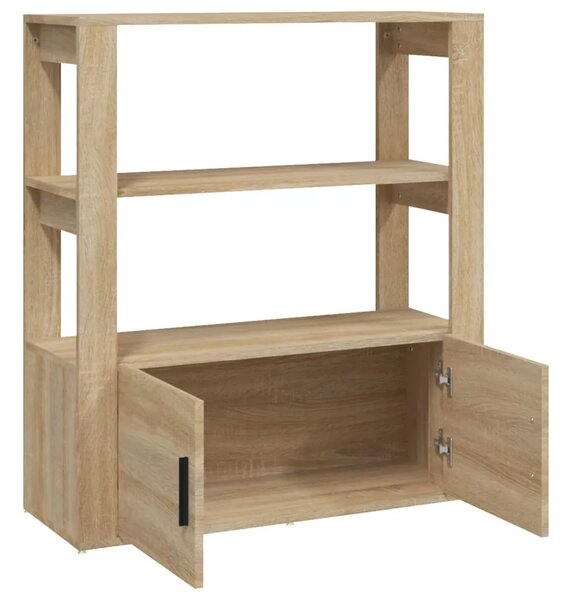 Komoda boja hrasta sonome 80x30x90 cm konstruirano drvo - sonoma hrast 1 Sonoma hrast