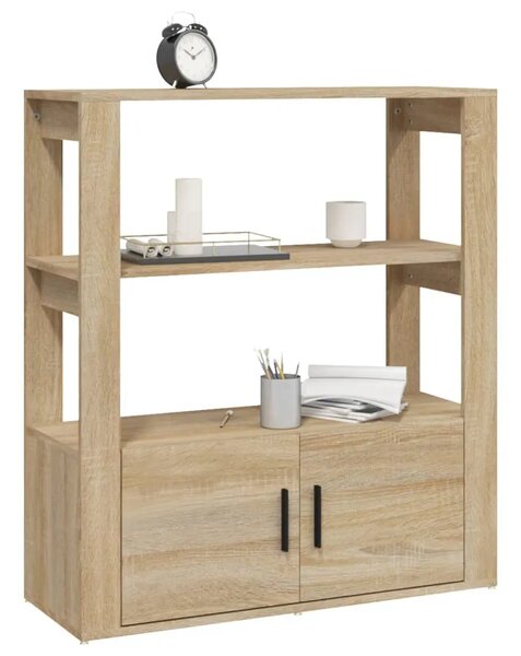 Komoda boja hrasta sonome 80x30x90 cm konstruirano drvo - sonoma hrast 1 Sonoma hrast