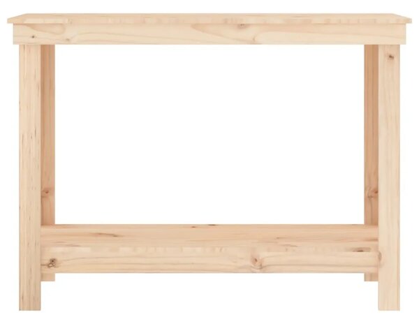 Radni stol 110x50x80 cm od masivne borovine - Prirodna 110 x 50 x 80 cm 1 Prirodna