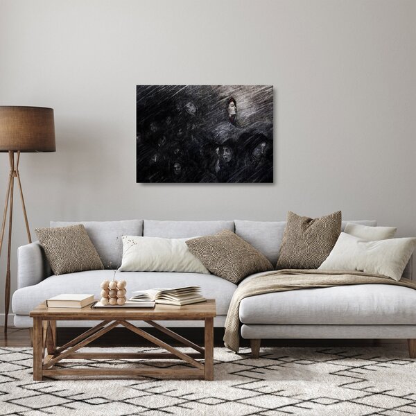 Staklena slika - Tuga i odricanje (70x50 cm)