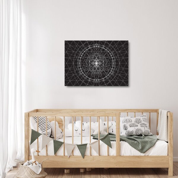 Staklena slika - Apstrakcija sata (70x50 cm)